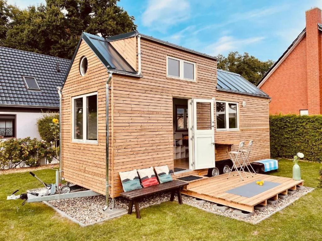 Göhren-Lebbin Tiny House Fleesensee Mit Eigenem Garten Und Nur Wenige Meter Vom Seeufer מראה חיצוני תמונה