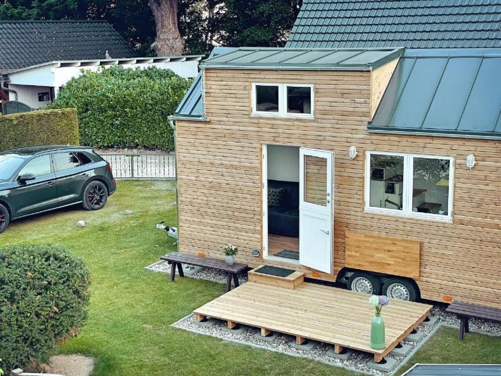 Göhren-Lebbin Tiny House Fleesensee Mit Eigenem Garten Und Nur Wenige Meter Vom Seeufer מראה חיצוני תמונה